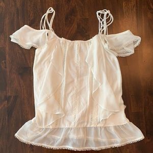 NWT White House Black Market XXS cold shoulder top
